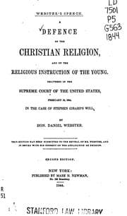 Tapa de A Defence of the Christian Religion, and of the Religious Instruction of the Young: Delivered in ..