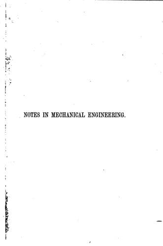 Tapa de Notes in mechanical engineering