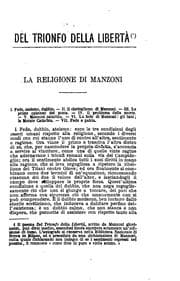 Tapa de Del trionfo della libertà: poem