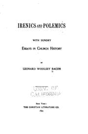 Tapa de Irenics and Polemics: With Sundry Essays in Church History