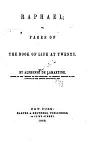 Tapa de Raphael, Or, Pages of the Book of Life at Twenty