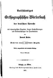 Tapa de Vollständiges orthographisches Wörterbuch der deutschen Sprache mit etymologischen Angaben ..