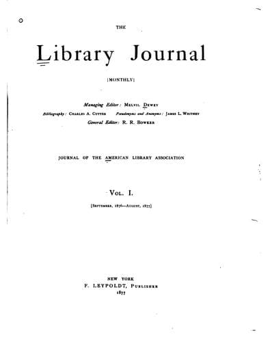 Tapa de Library Journal