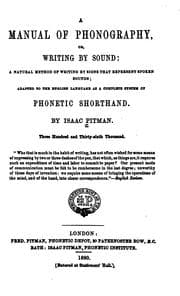 Tapa de A Manual of Phonography, Or Writing by Sound