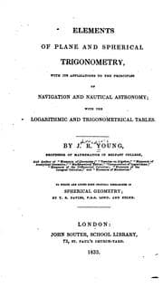 Tapa de Elements of Plane and Spherical Trigonometry: With Its Applications to the ..