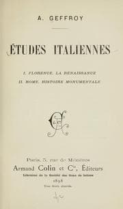 Tapa de Études italiennes