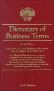 Tapa de Dictionary of Business Terms