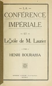Tapa de La conférence impériale et le rôle de M. Laurier