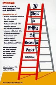 Tapa de 10 steps in writing the research paper