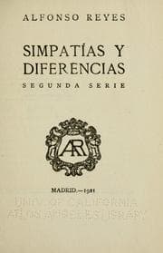 Tapa de Simpatías y diferencias