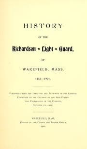 Tapa de History of the Richardson light guard
