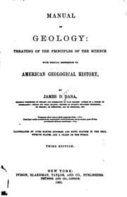 Tapa de Manual of Geology, Treating of the Principles of the Science: With Special ..