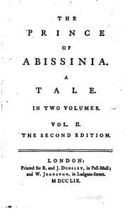Tapa de The Prince of Abissinia: A Tale. In Two Volumes. ..