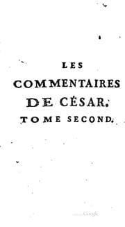 Tapa de Les commentaires de César
