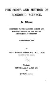 Tapa de The scope and method of economic science