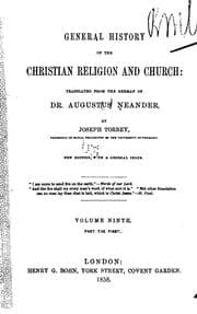 Tapa de General History of the Christian Religion and Church