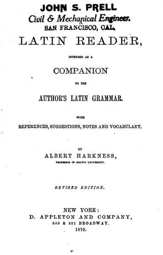 Tapa de A Latin Reader
