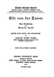 Tapa de Else von der Tanne: Eine Erzählung