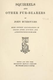 Tapa de Squirrels and other fur-bearers