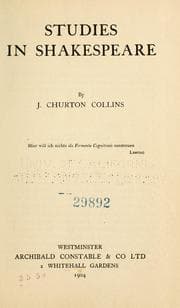 Tapa de Studies in Shakespeare