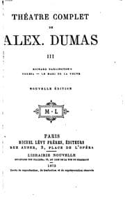 Tapa de Théâtre complet de Alex. Dumas