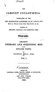 Tapa de Eminent Literary and Scientific Men: English Poets