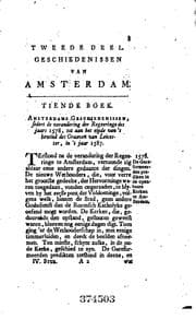 Tapa de Amsterdam in zyne Opkomst, Aanwas, Geschiedenissen, Voorregten, Koophandel, Gebouwen ..