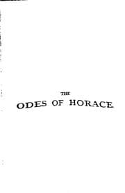 Tapa de the odes of horace