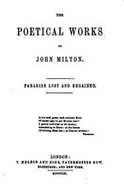 Tapa de The poetical works of John Milton. Paradise lost and regained