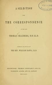 Tapa de A selection from the correspondence of Thomas Chalmers