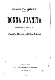 Tapa de Donna Juanita: operetta in tre atti