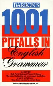 Tapa de Barron's 1001 pitfalls in English grammar