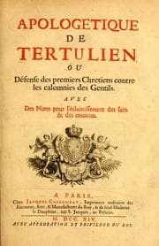 Tapa de Apologeticum