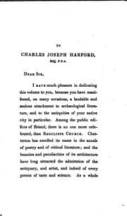 Tapa de An Historical and Architectural Essay Relating to Redcliffe Church, Bristol ..