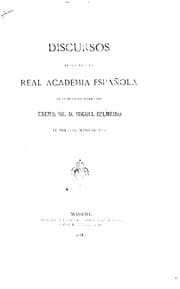 Tapa de Discursos leídos ante la Real Academia Española