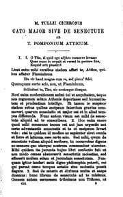 Tapa de M. Tullii Ciceronis Cato major sive de senectute, Lælius sive de amicitia ..