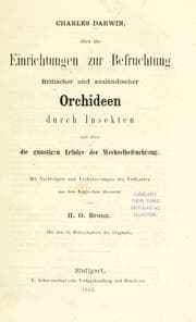 Tapa de On the various contrivances by which British and foreign orchids are fertilised by insects