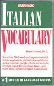 Tapa de Italian vocabulary