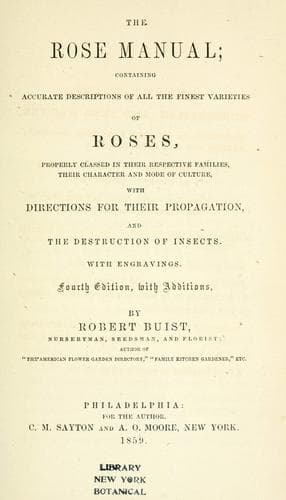 Tapa de The rose manual