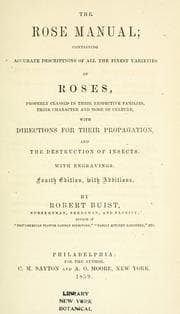 Tapa de The rose manual