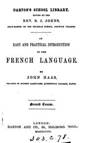 Tapa de Easy and practical introduction to the French language (founded on dr. Ahn's Practical method of ...