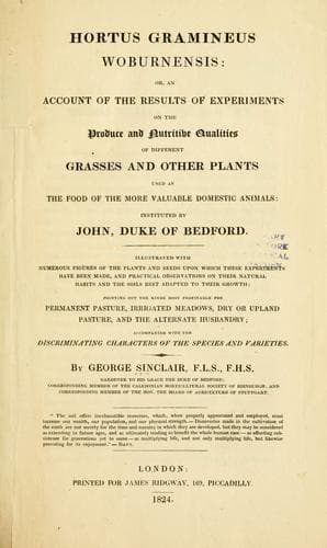 Tapa de Hortus gramineus woburnensis