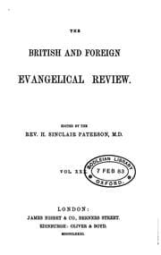 Tapa de The British and Foreign Evangelical Review