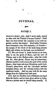 Tapa de Juvenal and Persius Literally Translated for the Use of Students by William Smart