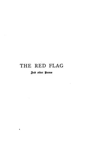 Tapa de The Red Flag: & Other Poems