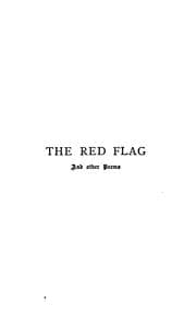 Tapa de The Red Flag: & Other Poems