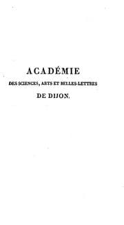 Tapa de Mémoires de l'Académie des sciences, arts et belles lettres de Dijon