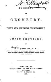 Tapa de Elements of Geometry: Plane and Spherical Trigonometry, and Conic Sections