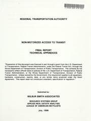 Tapa de Non-motorized access to transit