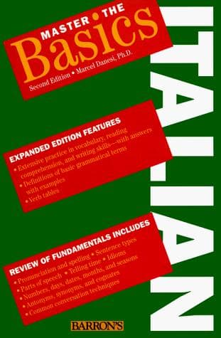 Tapa de Master the basics--Italian